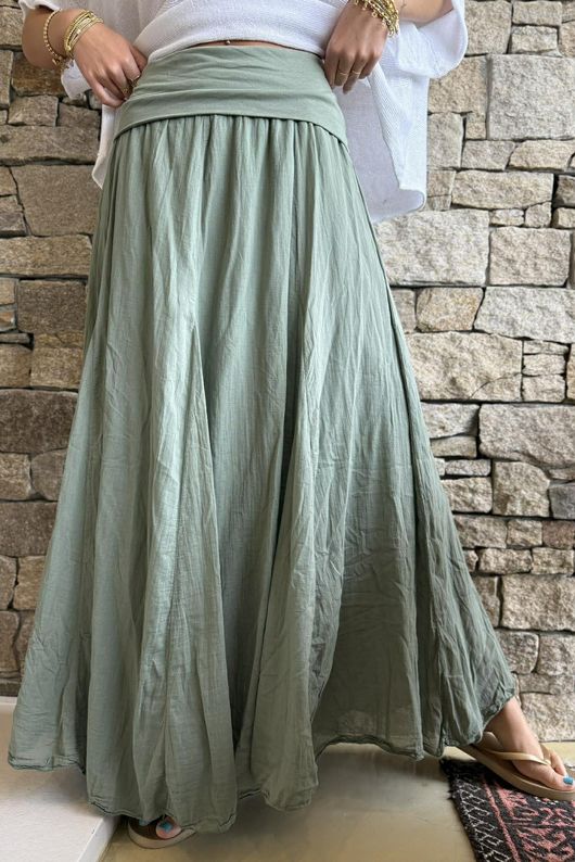 Songbird Bandeau Skirt Dress Khaki - /20=